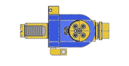 VDI40 SPUR-MT UNIVERSAL ADJUSTABLE DRILLING MILLING HEAD ER25